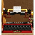thumbnail image 3 of Vintage Typewriter Building Block Model – Chrome Retro Keyboard-Inspired Display Toy for Adults & Teens, 3 of 5