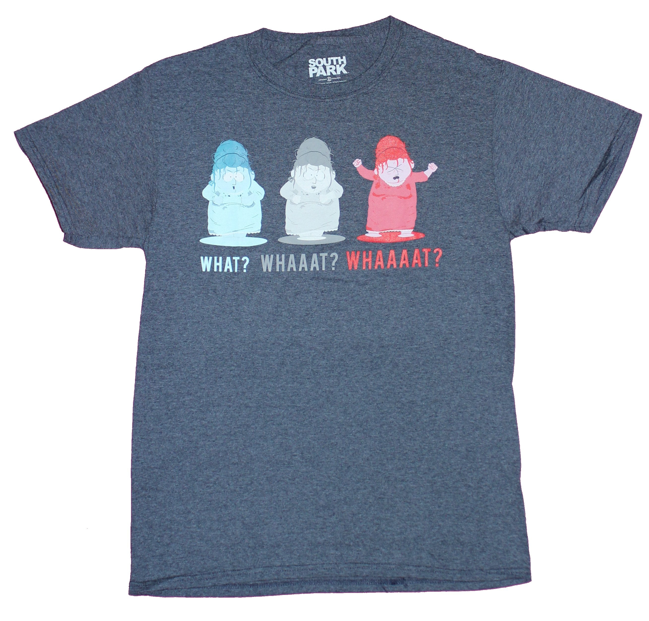 South Park Mens TShirt Kyle's Mom What? Whaaat? Whaaaaat? (Medium)