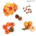 thumbnail image 4 of Halloween Pumpkin Decorations Artificial Pumpkins Maple Leaves Pine Cones, 4 of 5