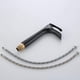 thumbnail image 5 of Black Waterfall Sink Faucet, Bathroom Faucet with High Spout, Brass, 5 of 5