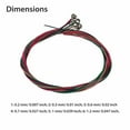 thumbnail image 5 of 6pcs Rainbow Colored Steel Strings for 6 String Guitar, Guitar Strings,Acoustic Guitar Strings,Replacement Steel String for Acoustic Guitar Colorful Acoustic Guitar Strings, 5 of 7