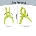 thumbnail image 3 of 4Pcs Beach Towel Clips,Heavy Duty Plastic Clothes Pins,Quilt Drying Clips,Windproof Clothes Clips,Keep Your Towel,Clothes,Blankets to Dry on Clothesline and Hanging Rack,Candy Color,4.72x3.34", 3 of 6