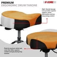 thumbnail image 6 of 5 Core Drum Throne w Backrest 4" Padded Stool Airlift 25" Adjustable Drummer Stool 441Lb Capacity, 6 of 13