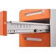 thumbnail image 5 of Tcbosik File Cabinet with Lock and Wheels, Metal Filing Cabinet with 3 Drawers for Legal/Letter/A4 Size, Fully Assembled Except Wheels, Orange, 5 of 7
