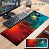 Tangnade Padded Envelopes Extended Gaming Mouse Pad Keyboard Laptop Mousepad with Stitched Edges Non Slip Base multicolor F