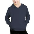 thumbnail image 2 of LEEy-world Hoodies for Girls Hoodie 7 8 Solid Color Boys Pullover Hoodies Sweatshirts Top Children Unisex Soft Coat Toddler (Navy, 7-8 Years), 2 of 4