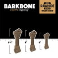 thumbnail image 2 of Pet Qwerks BarkBone Natural Instincts Rawhide Style Nylon Bone Dog Chew Toy, Bacon Flavor, Extra Large XL 9.8", Aggressive Tough Chewers, 2 of 12