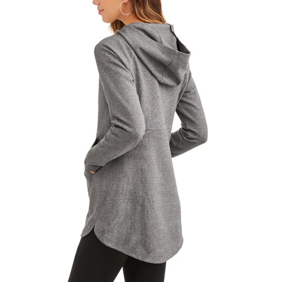 Danskin Now Women's Active Double Knit Tunic Jacket