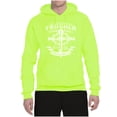 thumbnail image 2 of Wild Bobby, My Savior Is Tougher Than Nails Revelation 1:18, Inspirational Christian, Unisex Graphic Hoodie Sweatshirt, Safety Green, Large, 2 of 5