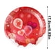 thumbnail image 3 of Disposable Painted Paper Plates For Valentine's Day Parties Water Proof Oil Draining Thickened Sturdy Based Pulp, 3 of 6