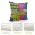 thumbnail image 4 of Qinduosi Abstraction Throw Pillow Cover Graffiti Abstract Beautiful Colorful Background Decorative Square Pillow Case for Home Bedroom Living Room Cushion Cover Inch, 4 of 5