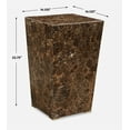thumbnail image 3 of Uttermost Poe Marble Accent Table in Brown, 3 of 6