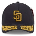 thumbnail image 2 of Men's New Era x Alpha Industries  Black San Diego Padres A-Frame 9FORTY Adjustable Hat, 2 of 5