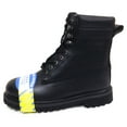 thumbnail image 2 of Men's Steel Toe Work Boots 9" Genuine Leather Water Resistant Slip /Oil Resistant, 2 of 4