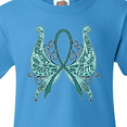 thumbnail image 4 of Inktastic Ovarian Cancer Awareness with Butterfly Ribbon Words Youth T-Shirt, 4 of 5