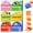 6 Boxes, variant on Cute Fruit Monster Pop Up Sticky Notes, Reusable Office Stationery with Strong Adhesion, Fun Desk Essential for Office & Study (3 Box-A)