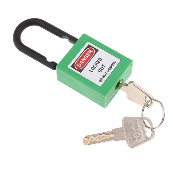 Grillete de nailon reforzado aislado Cuerpo de nailon y acero inoxidable de seguridad Bloqueo Etiquetado s , con Macarena  Candado de bloqueo de seguridad