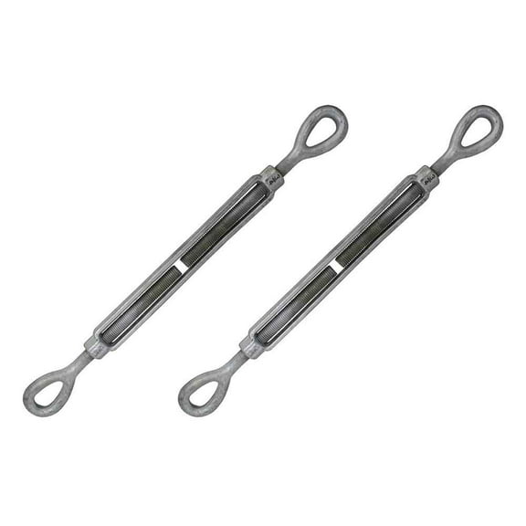 3/4" x 12" Galvanized Eye & Eye Turnbuckle - 2 Pack