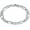 Width: 4mm, variant on 925 Sterling Silver Figaro Bracelet 4MM 5.5MM Diamond-Cut Figaro Chain Bracelet for Men Women