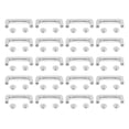 thumbnail image 2 of Arch Bridge Buckle,20Pcs 26x7x6mm Zinc Alloy Leather Decorative Rivet Set Metal D Loop Connector Buckle with Crossed Screw for Leather Bag Handbag Wallet Clothing, 2 of 7
