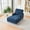Blue, variant on Modern Mid-Century Indoor Oversized Chaise Lounger Comfort Sleeper Sofa with Soild Wood Legs (Grey)