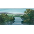 thumbnail image 2 of Purinton, Julia 14x9 Black Ornate Wood Framed with Double Matting Museum Art Print Titled - Mercy of the Moon Blue, 2 of 4