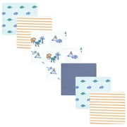 Luvable Friends Hudson Baby Flannel Receiving Blankets 7pk, Dino Garden