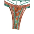 thumbnail image 6 of Arvbitana Women 2Pcs Bikini Set Ethnic Style Lacing Bra + Low Waist Briefs Summer Casual Sexy Bathing Swimsuit Beachwear Sets, 6 of 6