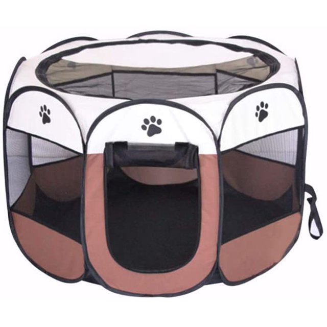 Cerca portátil para mascotas, cerca plegable para perros, tienda de deportes, perrera, área de juegos, adecuada para cachorros, gatos, conejos, viajes, campamentos en interiores y exteriores. JAMW Sencillez
