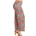 thumbnail image 3 of White Mark Women's Plus Size Paisley Printed Palazzo Pants, 3 of 4
