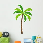 Cartoon Palm Tree Wall Decal Wallmonkeys Peel and Stick Graphic (48 in H x 48 in W) WM502906