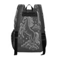 thumbnail image 3 of PVC Transparent Backpacks Clear Backpack for Travel and Outings Unicorn Made Of White Dots, 3 of 7