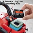 thumbnail image 2 of Tacómetro para Motocicleta, Medidor de Horas, RPM, Pantalla LCD para Cuatrimoto, Cortadora de Césped, Motor de Gasolina, Bujías, Resistente Al Agua., 2 of 5