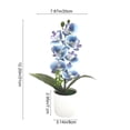 thumbnail image 3 of Lifelike Artificial Phalaenopsis Potted Plants 7 Heads Faux Orchid Flower Arrangement Home Wedding Party Indoor Desktop Decor Ornament, 3 of 7