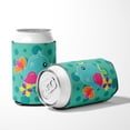 thumbnail image 5 of Bird on Teal Polkadots Can or Bottle Hugger, 5 of 5