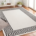 thumbnail image 2 of SAFAVIEH Metro Ivonette Bordered Area Rug, Ivory/Black, 4' x 6', 2 of 8