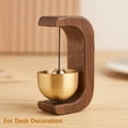 thumbnail image 3 of 2024 Wooden Doorbell Bell Wind Chimes Wireless Doorbell for Home Entrance Door Bell Aesthetic Room Wall Decor-A, 1PCS, 3 of 8
