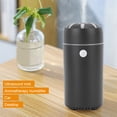 thumbnail image 3 of Humidificador para coche Humidificador difusor pequeño negro 100 ml Ultrasonido alimentado por USB Niebla fina Silencioso con luz colorida Humidificador de escritorio ANGGREK Otros, 3 of 8