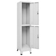 thumbnail image 2 of vidaXL Adult Locker Cabinet with 2 Compartments - 38x45x180 cm, 2 of 5
