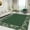 Dark Green, variant on Nasitip Low Pile Retro Imitation Hemp Lace Imitation Linen Color 5'x7' Area Rug:Easy-Clean, Skid-Resistant Washable Carpet for Living Room, Bedroom