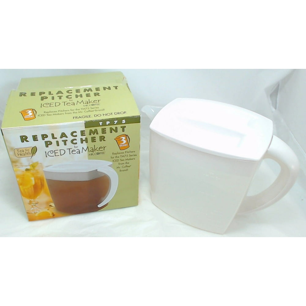 TP75, Ice Tea Maker Pitcher 3 Qt fits Mr. Coffee