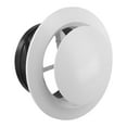 thumbnail image 2 of Couvre-vent Réglable Rond pour Évent de Plafond Salle de Bain Extracteur Ventilateur 125mm, 2 of 9