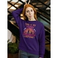 thumbnail image 2 of My Scary Halloween Costume. Sweatshirt Women -Image by Shutterstock, Female 3X-Large, 2 of 4