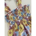 thumbnail image 7 of Suealasg Baby Girl Summer Romper Overalls 6 12 18 24 Months Infant Tie Straps Sleeveless Floral Print Jumpsuit Pants Newborn Girl One Piece Clothes, 7 of 7