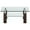 Coffee, variant on Costway Rectangle Glass Coffee Table Metal Legs End Table Livingroom White