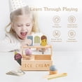 thumbnail image 4 of Wooden Kids Simulation Kitchen Toy Set Real Life Game Early Education Toy Ice Cream Machine Coffee Baby Educational Fun Toy Gift, 4 of 7