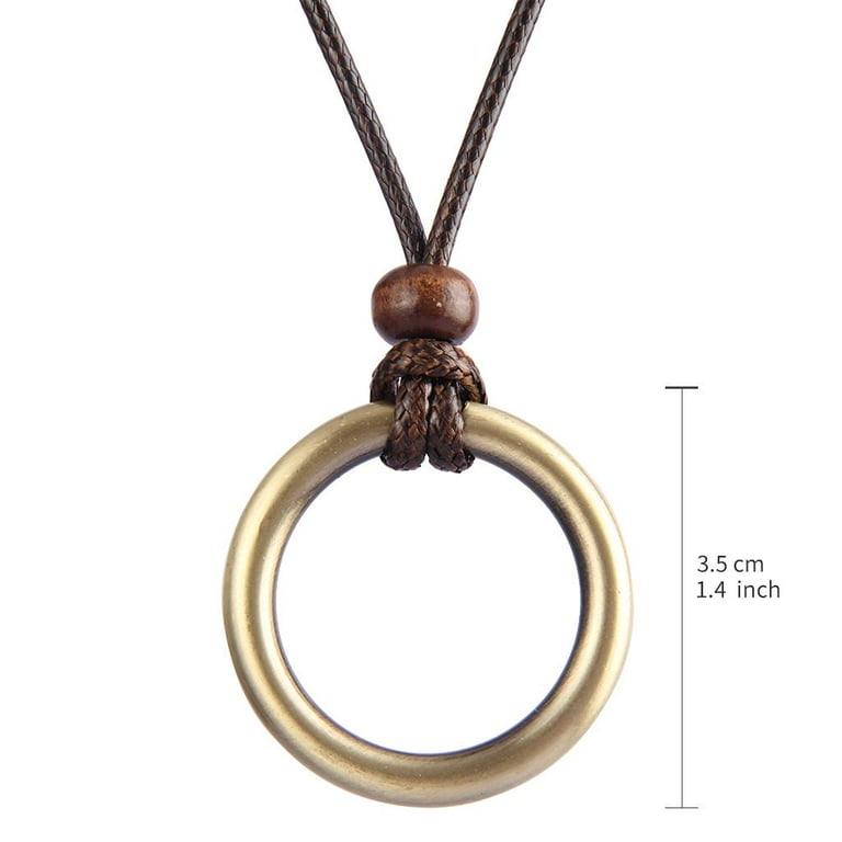 Braided Leather Cord Necklace for Men Women Vintage Cord Chain