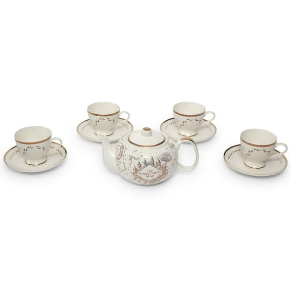 Harry Potter Marauders Map 10-Piece Porcelain Tea Set