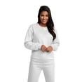 thumbnail image 3 of Sudadera Fruit of the Loom Eversoft Fleece para Hombre Blanca S, 3 of 6