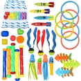thumbnail image 1 of Joyfy 30 Juguetes de Buceo para Piscina para Niños de 3 a 12 Años con Bolsa de Almacenamiento, Juegos de Piscina, 1 of 6